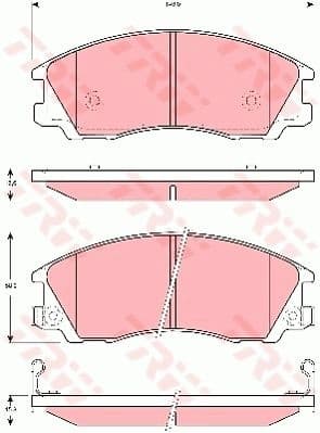 Brake Pad Set, disc brake GDB3299