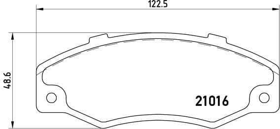Brake Pad Set, disc brake PRIME LINE P68016