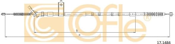 Cable Pull, parking brake 17.1484
