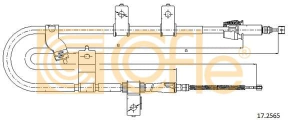 Cable Pull, parking brake 17.2565