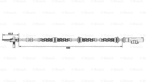 Sensor, wheel speed 0265008005 - image 5