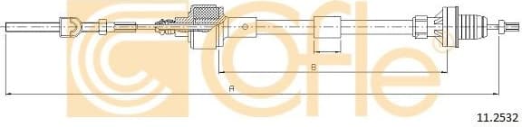 Cable Pull, clutch control 11.2532