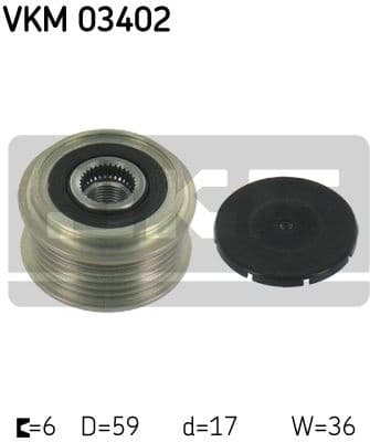 Alternator Freewheel Clutch VKM 03402