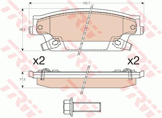Brake Pad Set, disc brake GDB4452
