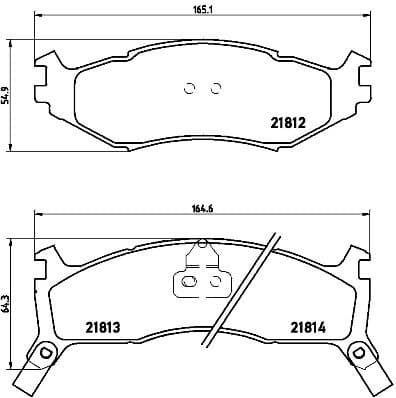 Brake Pad Set, disc brake PRIME LINE P11006