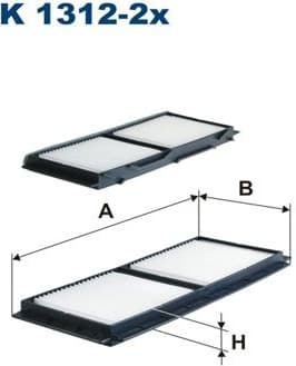 Filter, cabin air K1312-2X