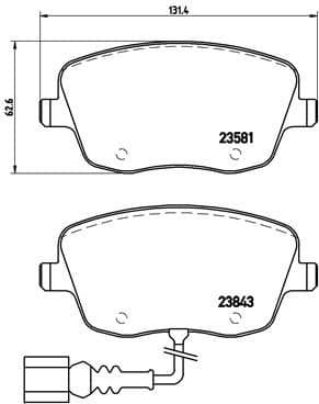 Brake Pad Set, disc brake PRIME LINE P85077