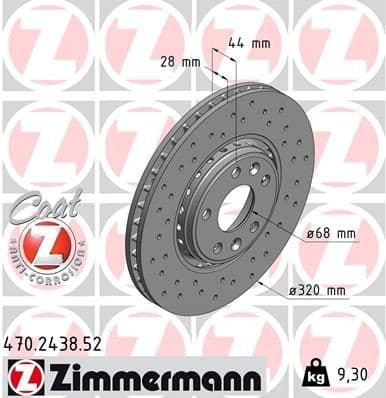 Brake Disc SPORT BRAKE DISC Z 470.2438.52