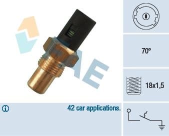 Temperature Switch, coolant warning lamp 35280