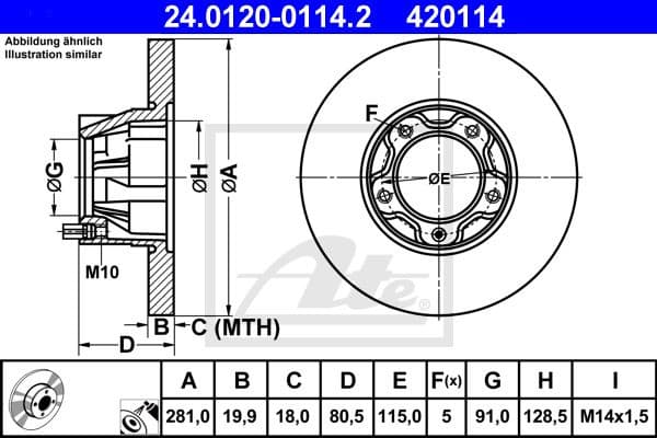Brake Disc 24.0120-0114.2