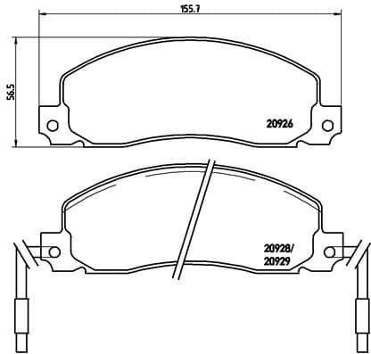 Brake Pad Set, disc brake PRIME LINE P68006