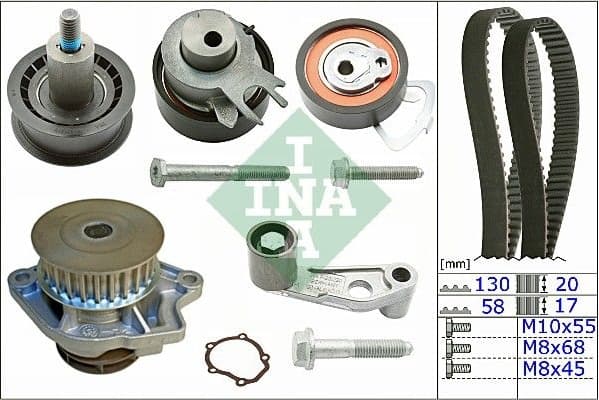 Water Pump & Timing Belt Kit 530036030