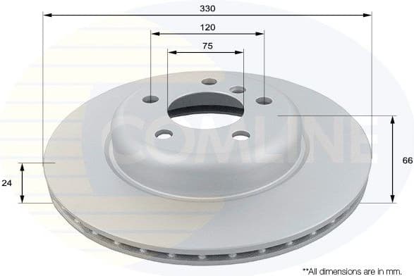 Brake disc, 1pcs FRONT ADC1781V