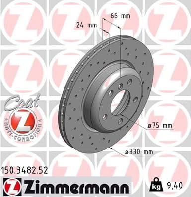 Brake Disc SPORT BRAKE DISC Z 150.3482.52