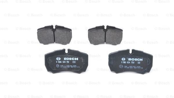 Brake Pad Set, disc brake 0986424750