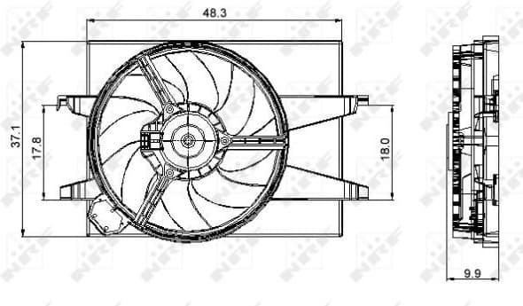 Fan, engine cooling 47006