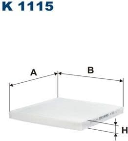 Filter, cabin air K1115