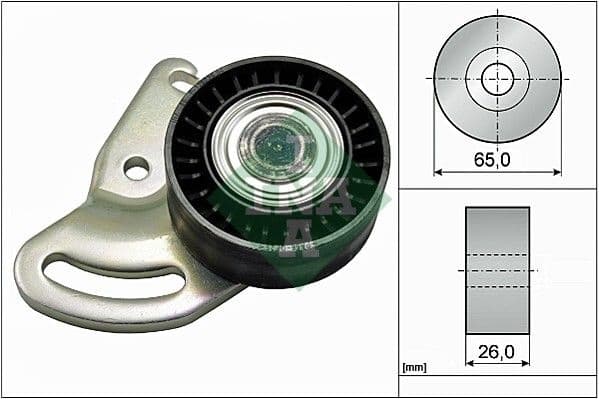 Tensioner Pulley, V-ribbed belt 531059130