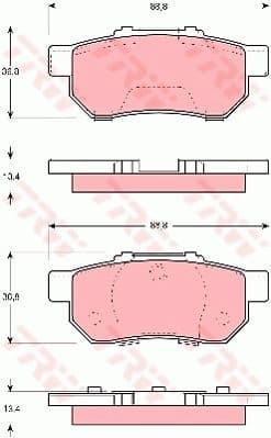 Brake Pad Set, disc brake GDB3113