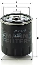 Oil Filter W712/47