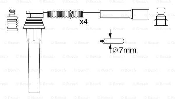 Ignition Cable Kit 0986357052 - image 5