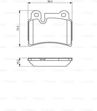 Brake Pad Set, disc brake 0986494210 - image 2