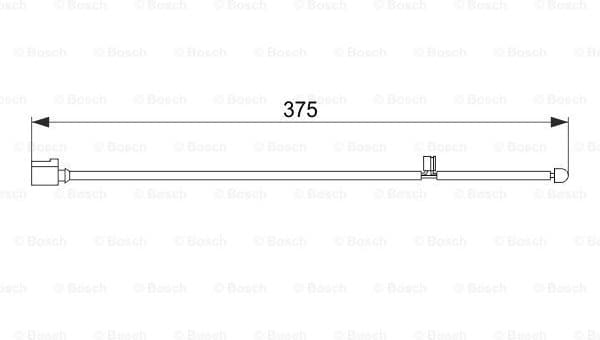 Warning Contact, brake pad wear 1987474562