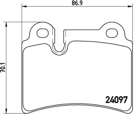 Brake Pad Set, disc brake PRIME LINE P85111