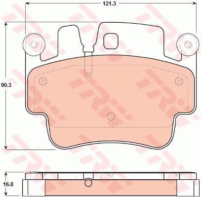 Brake Pad Set, disc brake GDB1742