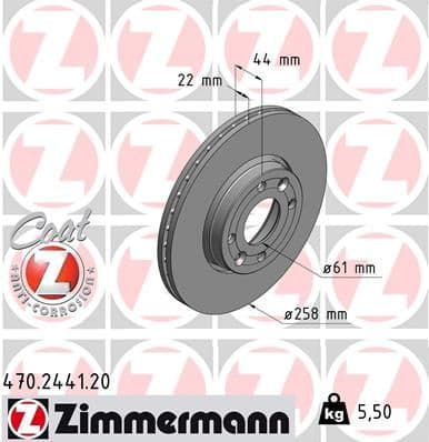 Brake Disc COAT Z 470.2441.20