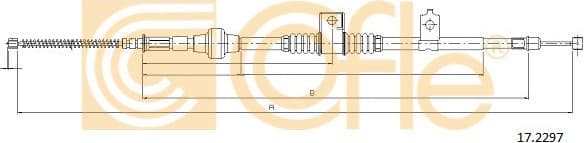 Cable Pull, parking brake 17.2297