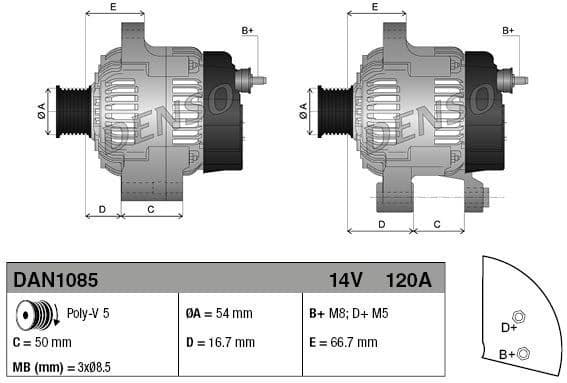 Alternator DAN1085