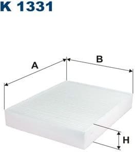 Filter, cabin air K1331