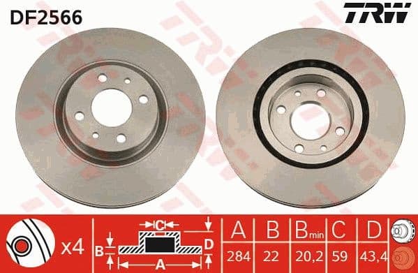 Brake Disc DF2566