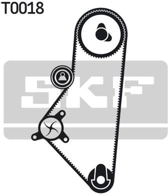 Water Pump & Timing Belt Kit VKMC 03201-1 - image 2