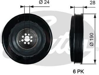 Belt Pulley, crankshaft DriveAlign™ TVD1133