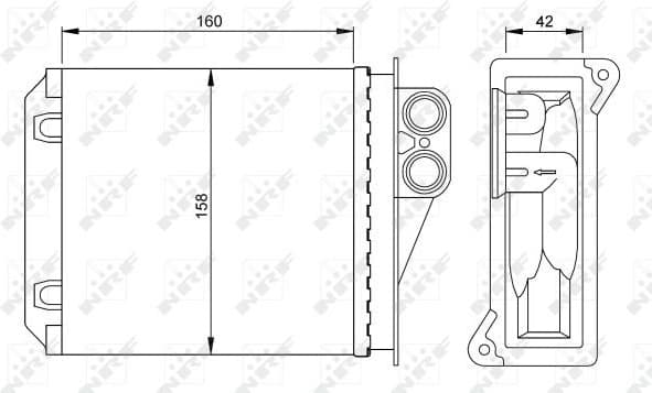 Heat Exchanger, interior heating 54236