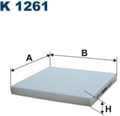 Filter, cabin air K1261