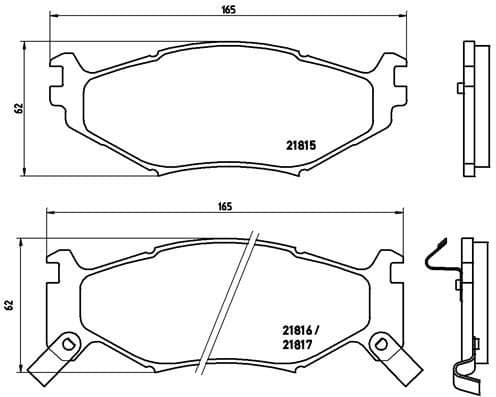 Brake Pad Set, disc brake PRIME LINE P11007