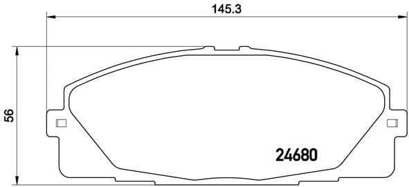 Brake Pad Set, disc brake PRIME LINE P83139