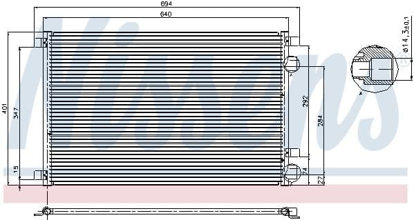 Condenser, air conditioning ** FIRST FIT ** 94626