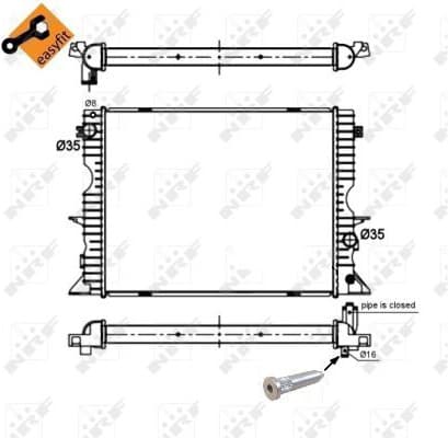 Radiator, engine cooling EASY FIT 509730