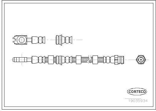 Brake Hose 19035934