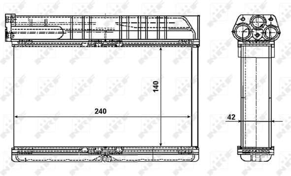 Heat Exchanger, interior heating 54235