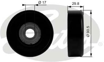 Deflection/Guide Pulley, V-ribbed belt DriveAlign™ T38001
