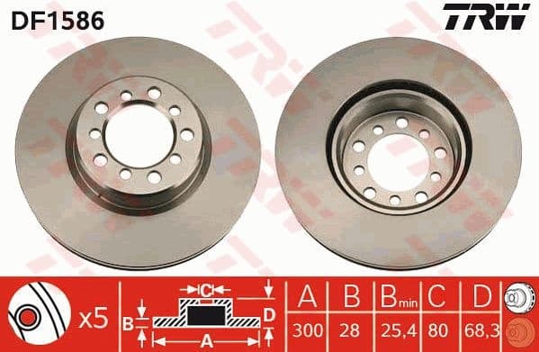 Brake Disc DF1586