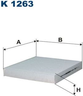 Filter, cabin air K1263