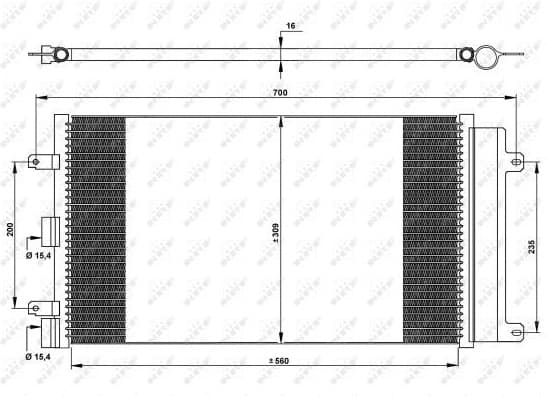Condenser, air conditioning EASY FIT 35752