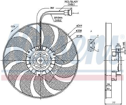 Fan, engine cooling 85676