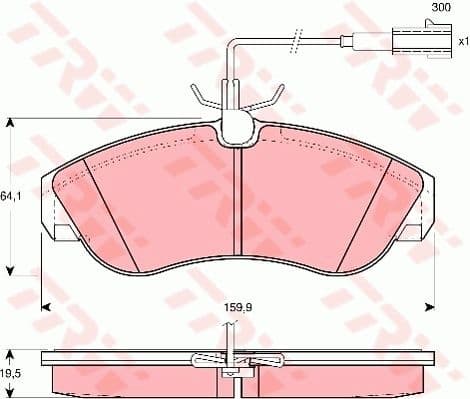 Brake Pad Set, disc brake GDB1426